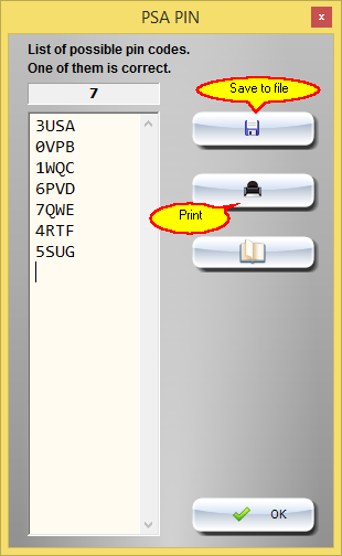 psa tk60 list